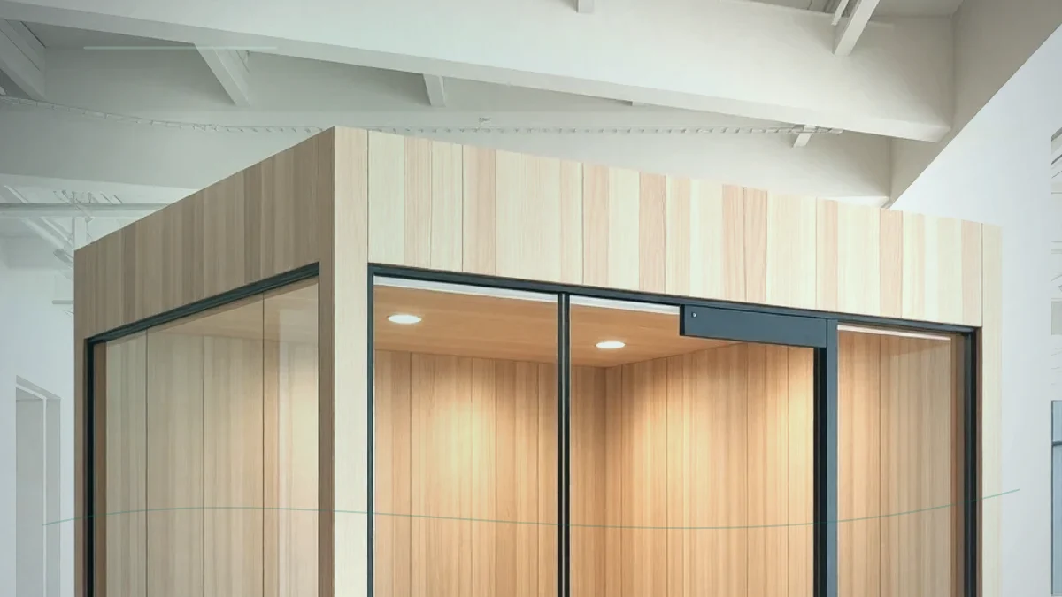 Acoustic meeting pod for small team discussions