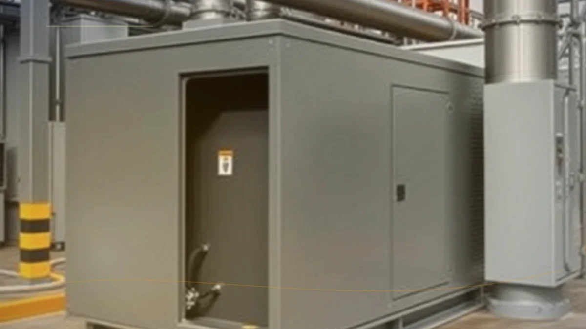 Generator soundproof enclosure with acoustic ventilation and service doors
