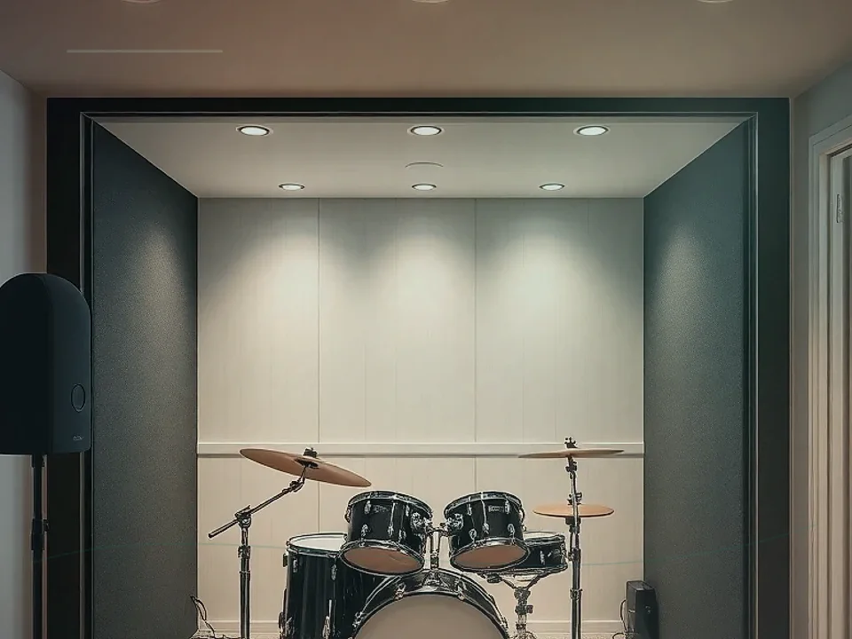 Sound Isolation Booth Application Case for Soundproof Drum Booth 画像 2
