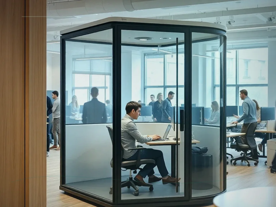 Soundproof Office Pods Application Case for Soundproof Office Pod 이미지 3