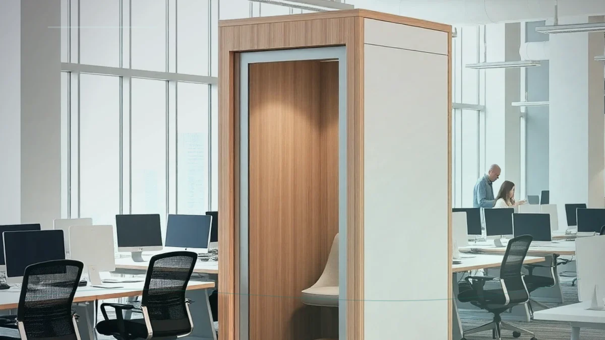 Soundproof Phone Booth For Office Application Case for Soundproof Phone Booth for Office