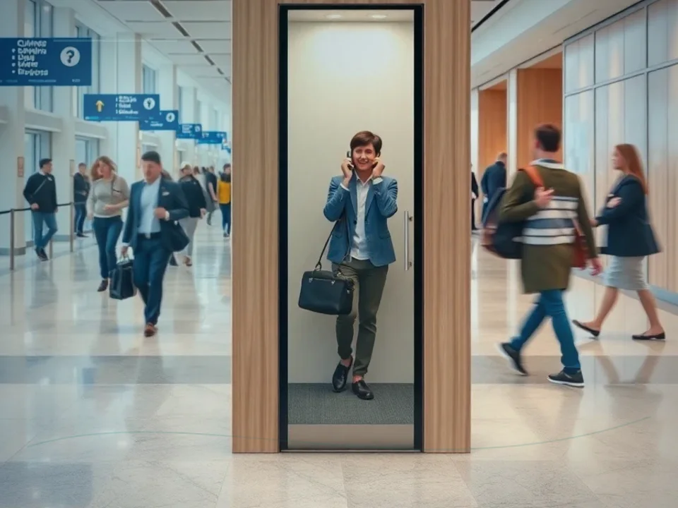 Telephone Booths Application Case for Soundproof Telephone Booth 이미지 3